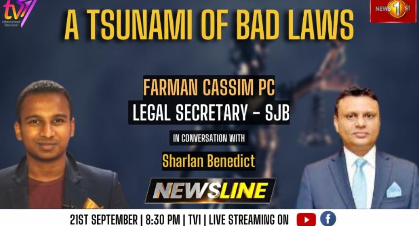 Newsline | Farman Cassim PC | A tsunami of bad laws | 21st September 2023